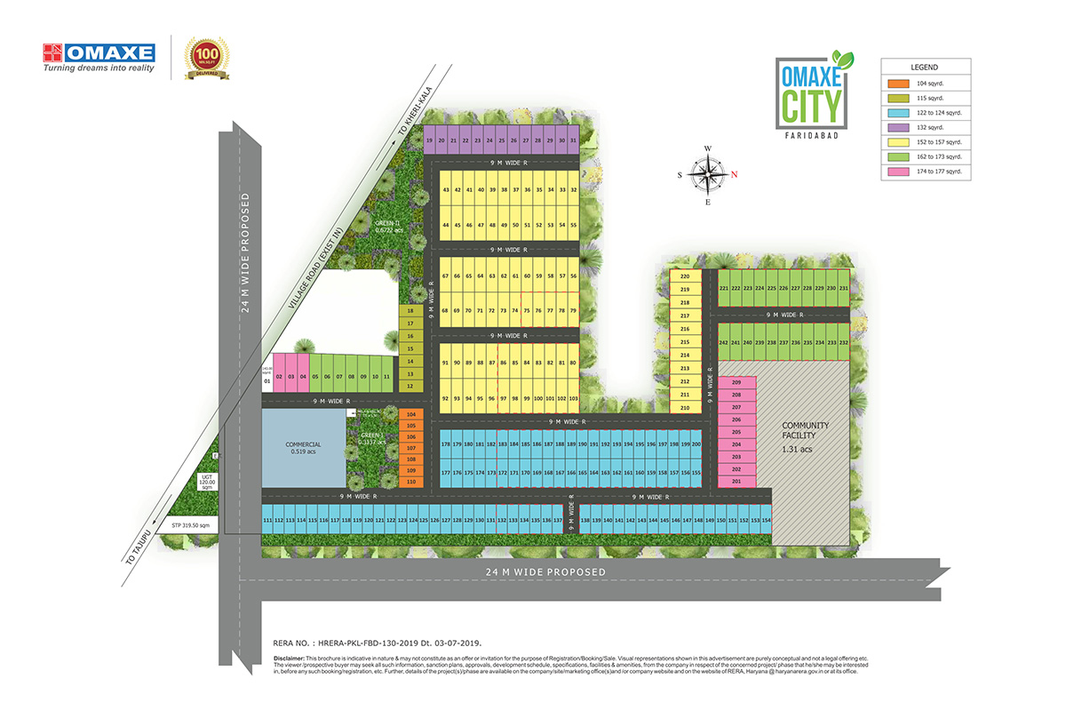 omaxe world homes site layout plan